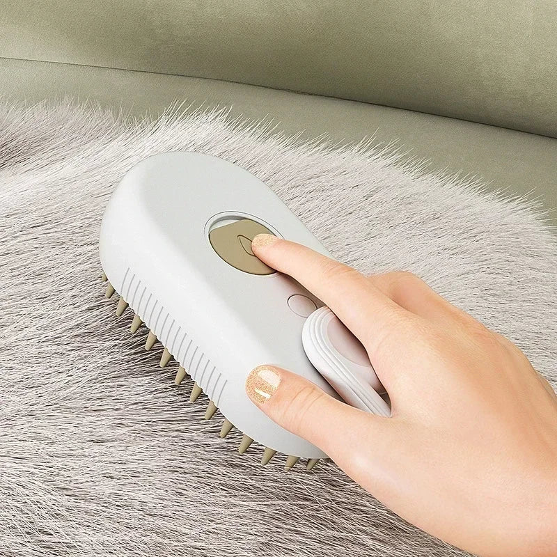 Pawtigo steam grooming brush for pet hair and grooming