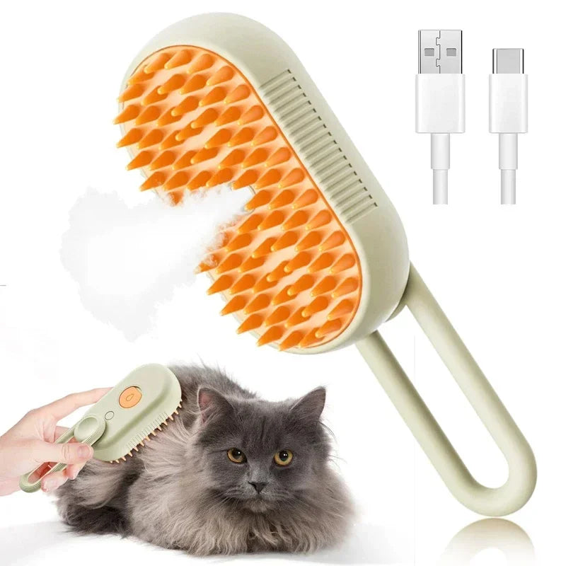 Pawtigo fine mist grooming brush for dogs and cats