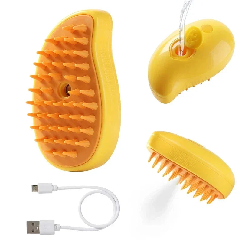 Pawtigo silicone grooming brush for dogs and cats